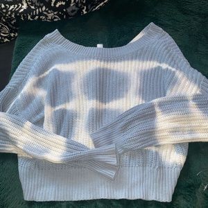 Tie Die open back sweater